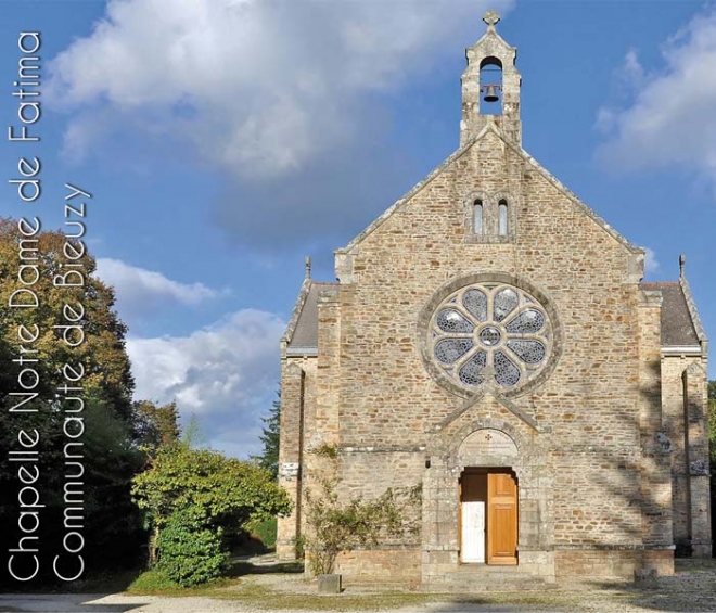 Chapelle N D de Fatima, Maison d'accueil CPCR, où sont donnés les Exercices de St Ignace